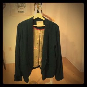 Worn 2x Anthropologie Blazer; dark, cadet blue